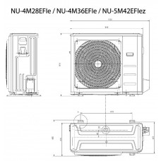 Зовнішній інверторний блок мульти-спліт системи Neoclima ERP NU-4M36EFIe