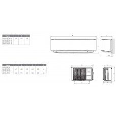 Инверторная настенная сплит-система (кондиционер) Fujitsu Design White ASYG14KETE/AOYG14KETA