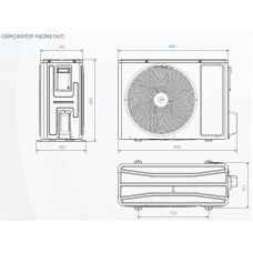 Інверторна настінна спліт-система (кондиціонер) Gree Airy GWH24AVEXF-K6DNA1A