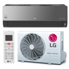 Інверторна настінна спліт-система (кондиціонер) LG Artcool Mirror UVnano AC12BQ NSJR/AC12BK UA3R