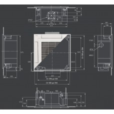 Кассетная инверторная сплит-система (кондиционер) Toshiba RAV-RM561UTP-E / RAV-GM561ATP-E / RBC-U31PGP(W)-E