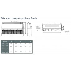 Напольно-потолочная инверторная сплит-система (кондиционер) EWT V24GAHI-N8/EOU-240GAHI-N8