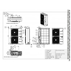 Тепловой насос воздух-вода LG Hydrosplit R32 HU123MRB.U30  / HN1600MC.NK1 / HA063C E1