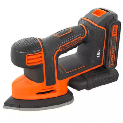 Шліфмашина вібраційна акумуляторна BLACK+DECKER BDCDS18