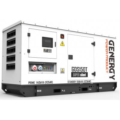 Генератор дизельный GENERGY GDS150T SUPER Silent 158KVA 123KW 400/230V