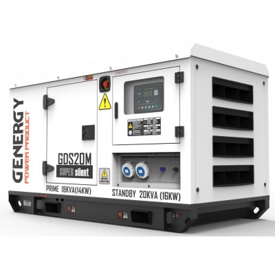 Генератор дизельний GENERGY GDS20M SUPER Silent 20KVA 16KW 230V