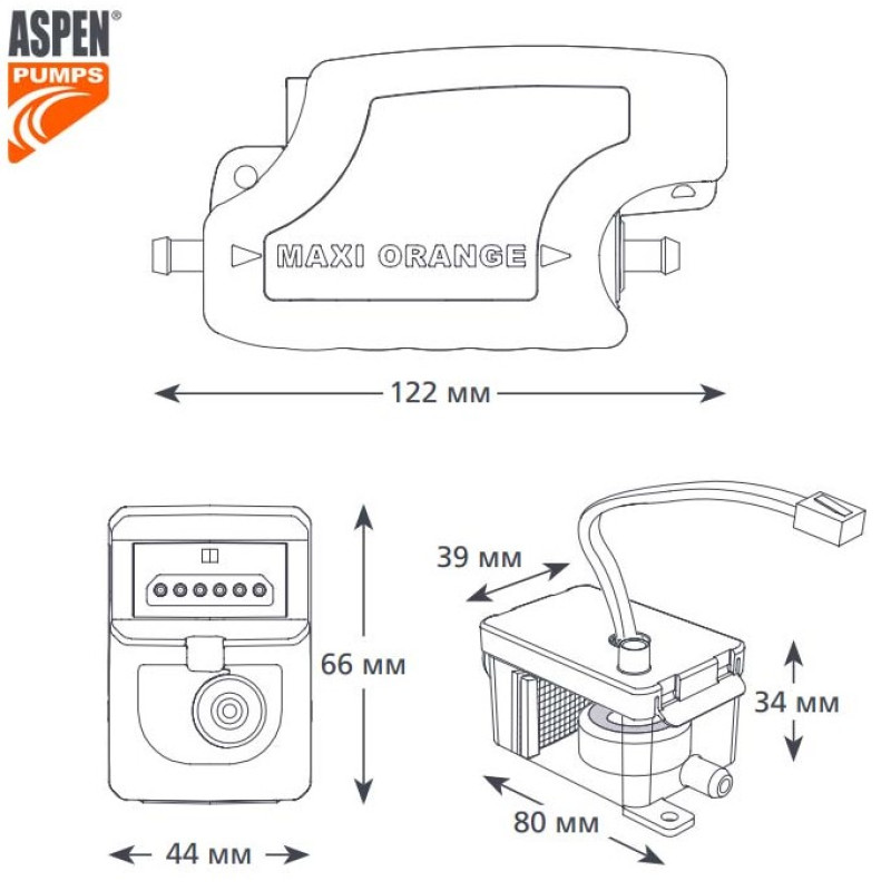 Дренажный насос для кондиционера Aspen Pumps Maxi Orange (FP2210)