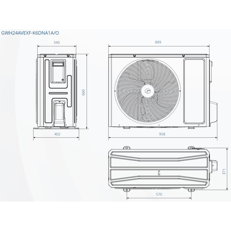 Інверторний кондиціонер Gree Airy GWH24AVEXF-K6DNA1A