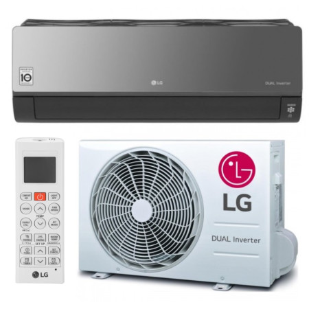 Инверторная настенная сплит-система (кондиционер) LG Artcool Mirror UV AC12BK