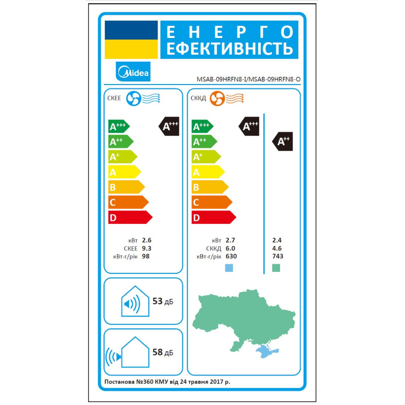 Инверторный кондиционер Midea AURORA MSAB-09HRFN8