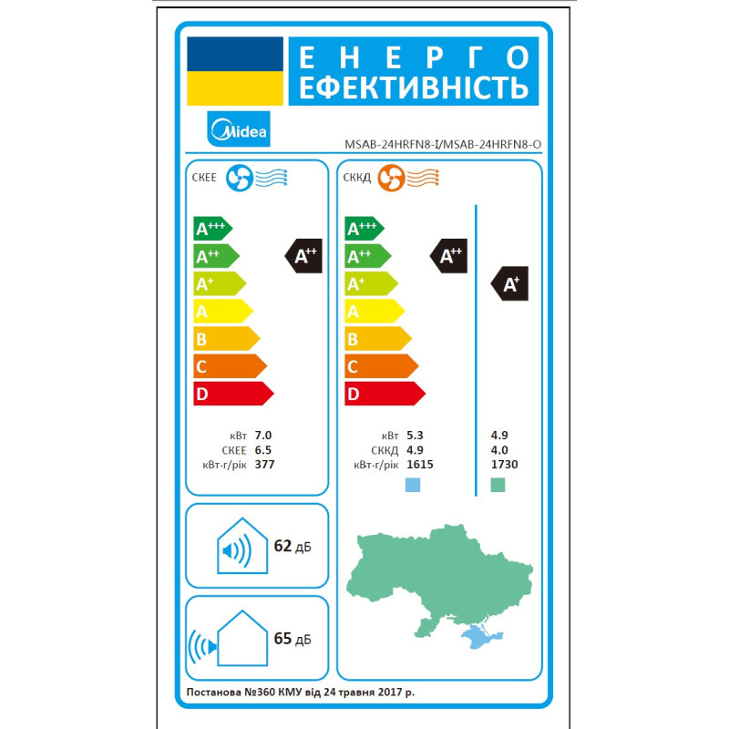 Инверторный кондиционер Midea AURORA MSAB-24HRFN8