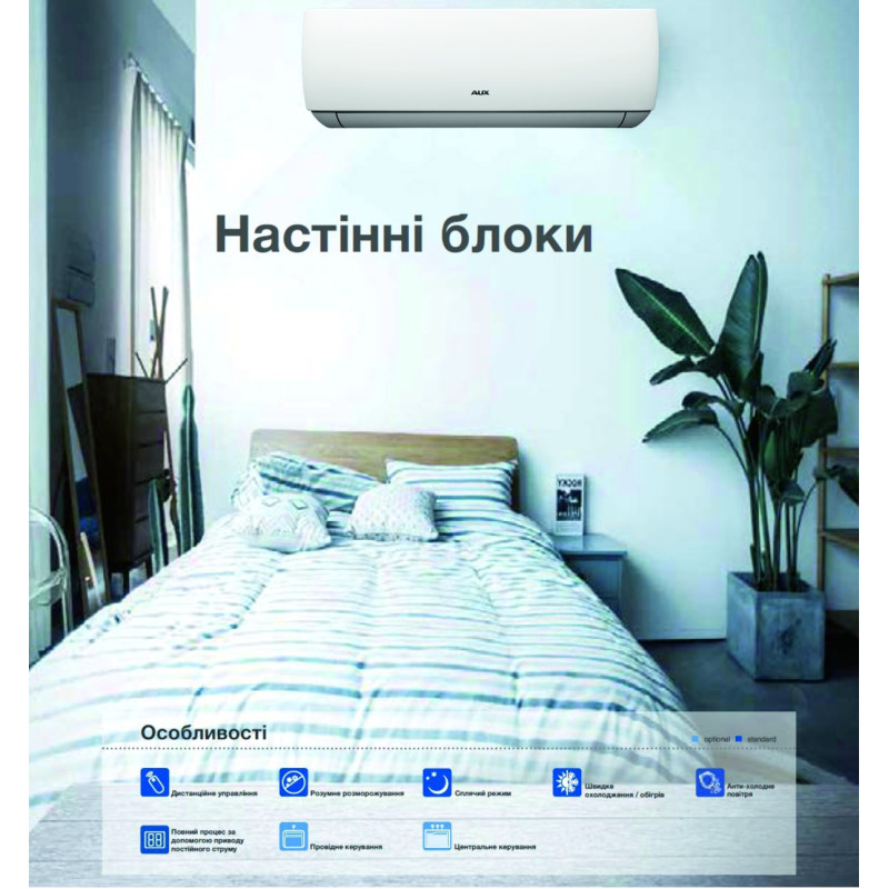 Внутрішній блок настінного типу для VRF систем AUX J type ARVWM-H022/NR1DJA