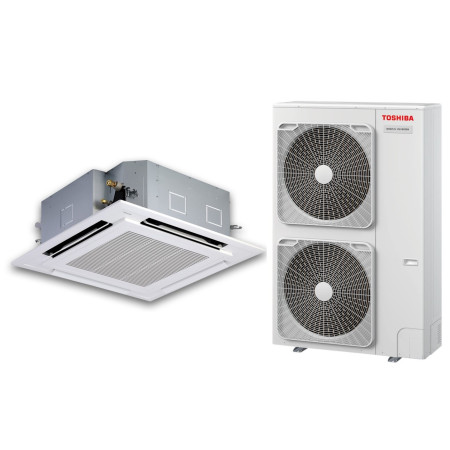 Касетна інверторна спліт-система (кондиціонер) Toshiba RAV-RM1601UTP-E / RAV-GM1601AT8P-E / RBC-U31PGP(W)-E