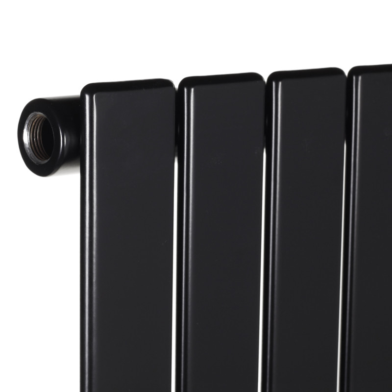 Дизайнерский вертикальный радиатор отопления Betatherm Blende 394x1400x45 RAL 9005M Black