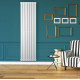 Дизайнерский вертикальный радиатор отопления Betatherm Blende 394x1400x45 RAL 9016M White
