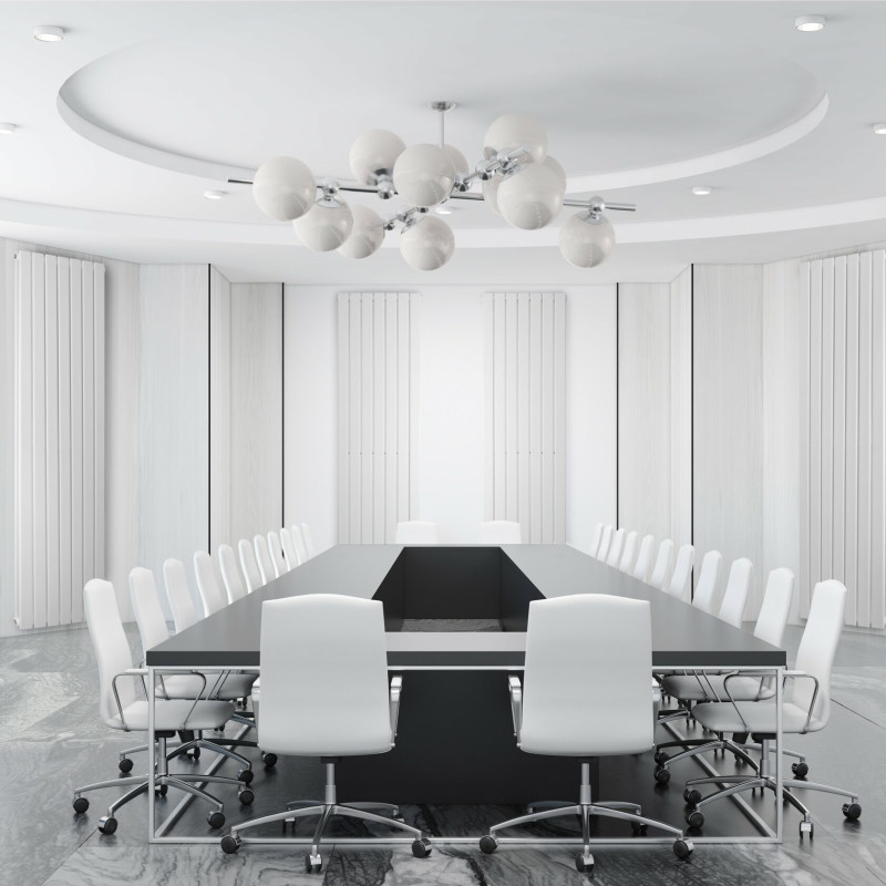 Дизайнерский вертикальный радиатор отопления Betatherm Blende 394x1400x45 RAL 9016M White