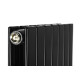 Дизайнерский вертикальный радиатор отопления Betatherm Blende 394x1600x55 RAL 9005M Black 