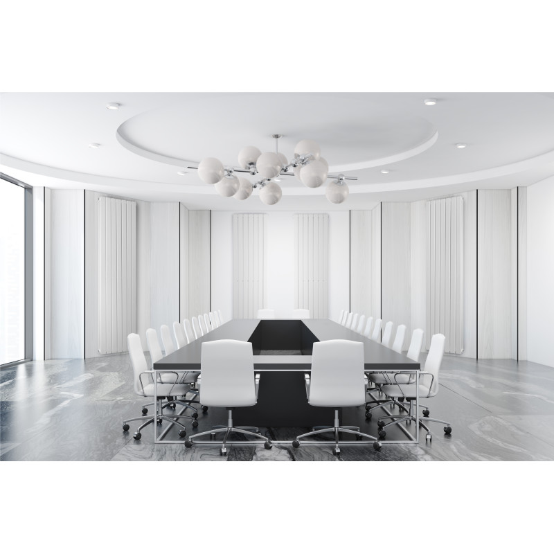 Дизайнерский вертикальный радиатор отопления Betatherm Blende 394x1600x55 RAL 9016M White