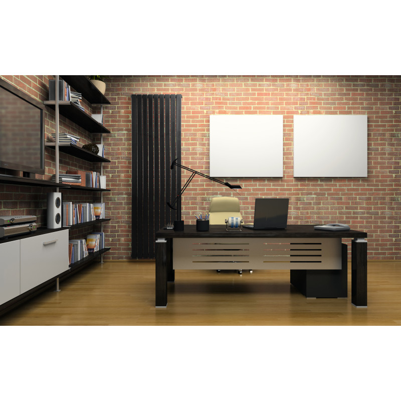 Дизайнерский вертикальный радиатор отопления Betatherm Blende 504x1800x55 RAL 9005M Black