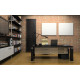Дизайнерский вертикальный радиатор отопления Betatherm Blende 504x1800x55 RAL 9005M Black