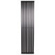 Дизайнерский вертикальный радиатор отопления Betatherm Carrara 445x1800x61 RAL 9005M Black (BCV 2180/11 9005M 99)
