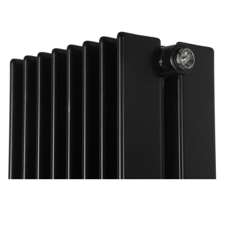 Дизайнерский вертикальный радиатор отопления Betatherm Metrum 255x1800x146 RAL 9005M Black