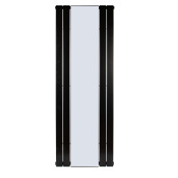 Дизайнерский вертикальный радиатор отопления с зеркалом Betatherm Mirror 609x1800x49 RAL 9005M Black (LE 1180/08 9005M 99)