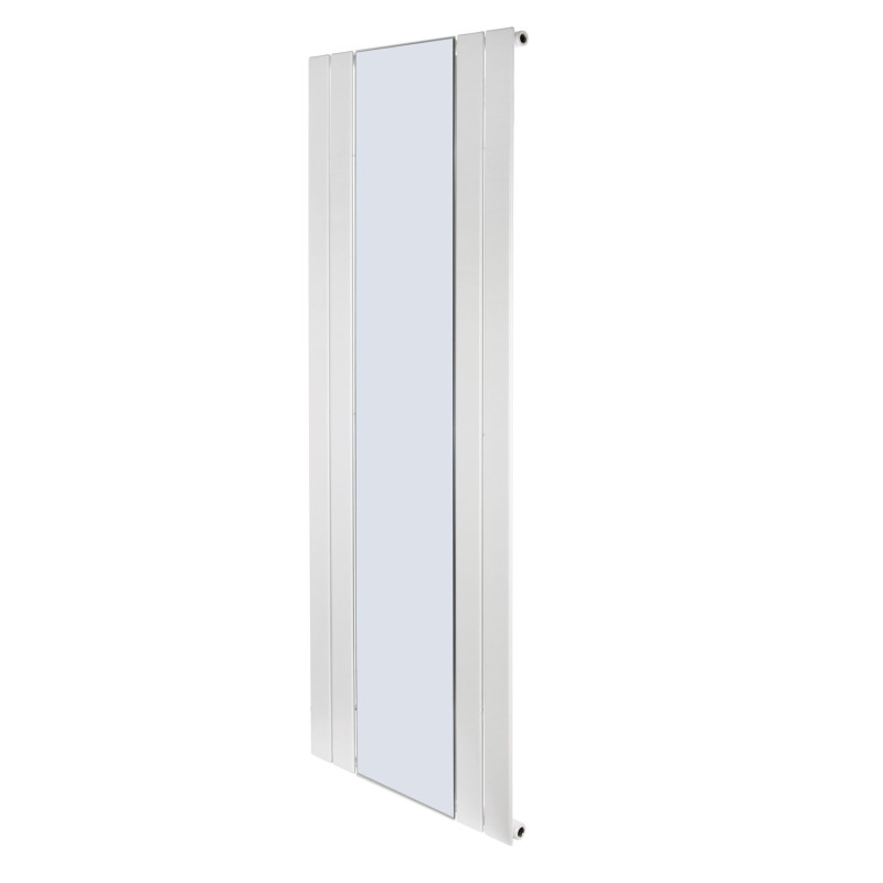 Дизайнерский вертикальный радиатор отопления с зеркалом Betatherm Mirror 609x1800x49 RAL 9016M White
