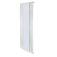 Дизайнерский вертикальный радиатор отопления с зеркалом Betatherm Mirror 609x1800x49 RAL 9016M White