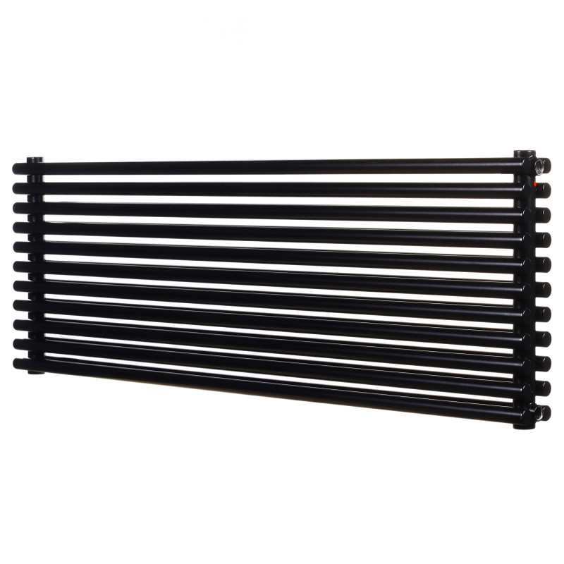Дизайнерский горизонтальный радиатор отопления Betatherm Praktikum 1200x425x79 RAL 9005M Black