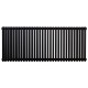 Дизайнерский горизонтальный радиатор отопления Betatherm Praktikum 1223x500x79 RAL 9005M Black