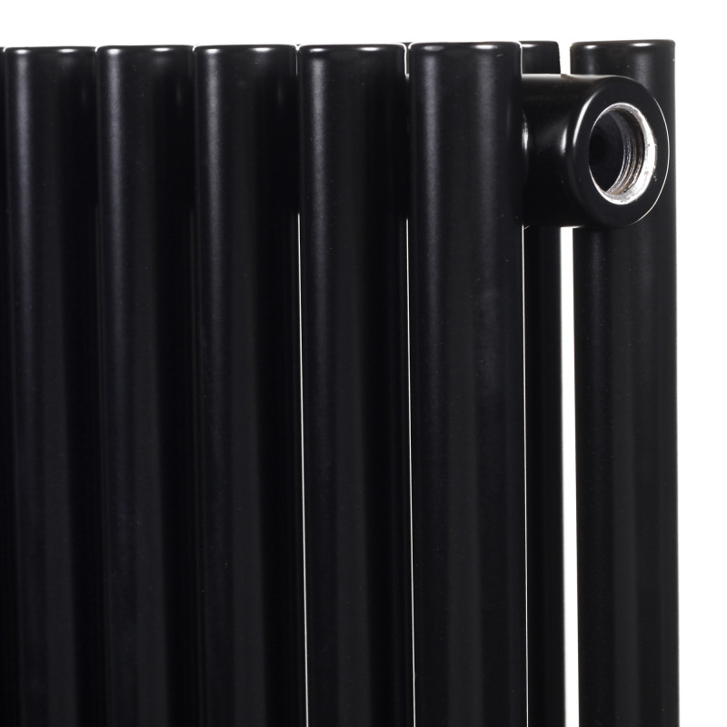 Дизайнерский горизонтальный радиатор отопления Betatherm Praktikum 1223x500x79 RAL 9005M Black
