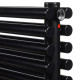 Дизайнерский горизонтальный радиатор отопления Betatherm Praktikum 1400x425x79 RAL 9005M Black