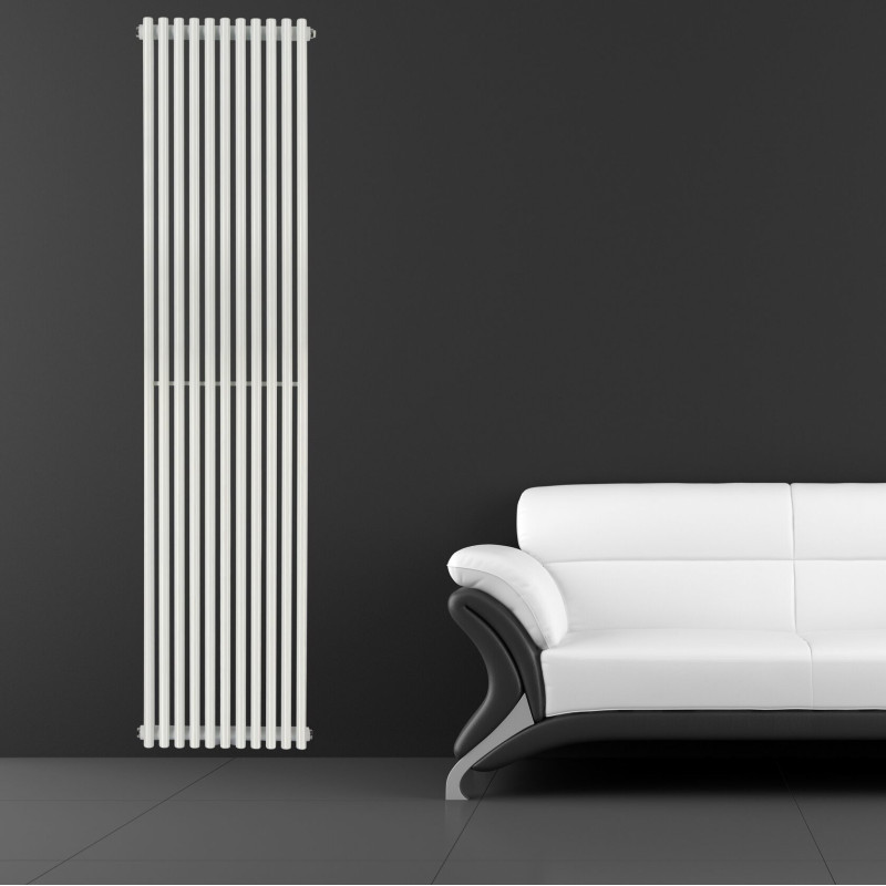Дизайнерский вертикальный радиатор Betatherm Praktikum 425x1800x79 RAL 9016M White