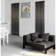 Дизайнерский вертикальный радиатор Betatherm Praktikum 463x1800x57 RAL 9016M Black