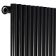 Дизайнерский вертикальный радиатор Betatherm Praktikum 501x2000x57 RAL 9005M Black