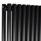Дизайнерский вертикальный радиатор Betatherm Praktikum 539x2000x79 RAL 9005M Black