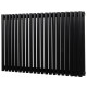 Дизайнерский горизонтальный радиатор отопления Betatherm Praktikum 805x500x79 RAL 9005M Black