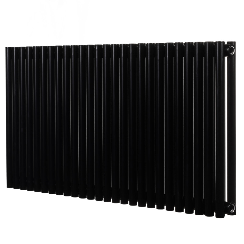 Дизайнерский горизонтальный радиатор отопления Betatherm Praktikum 995x500x79 RAL 9005M Black