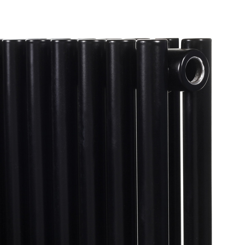 Дизайнерский горизонтальный радиатор отопления Betatherm Praktikum 995x500x79 RAL 9005M Black