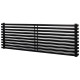 Дизайнерский горизонтальный радиатор Betatherm Quantum 1000x405x79 RAL 9005M Black