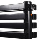 Дизайнерский горизонтальный радиатор Betatherm Quantum 1000x405x79 RAL 9005M Black