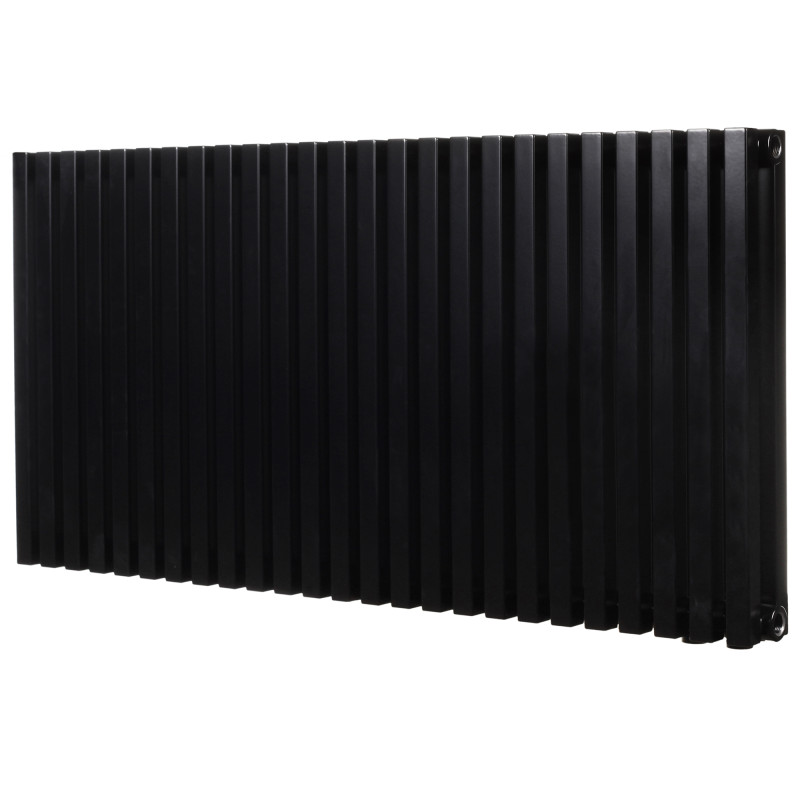 Дизайнерський горизонтальний радіатор опалення Betatherm Quantum 1005x500x79 RAL 9005M Black