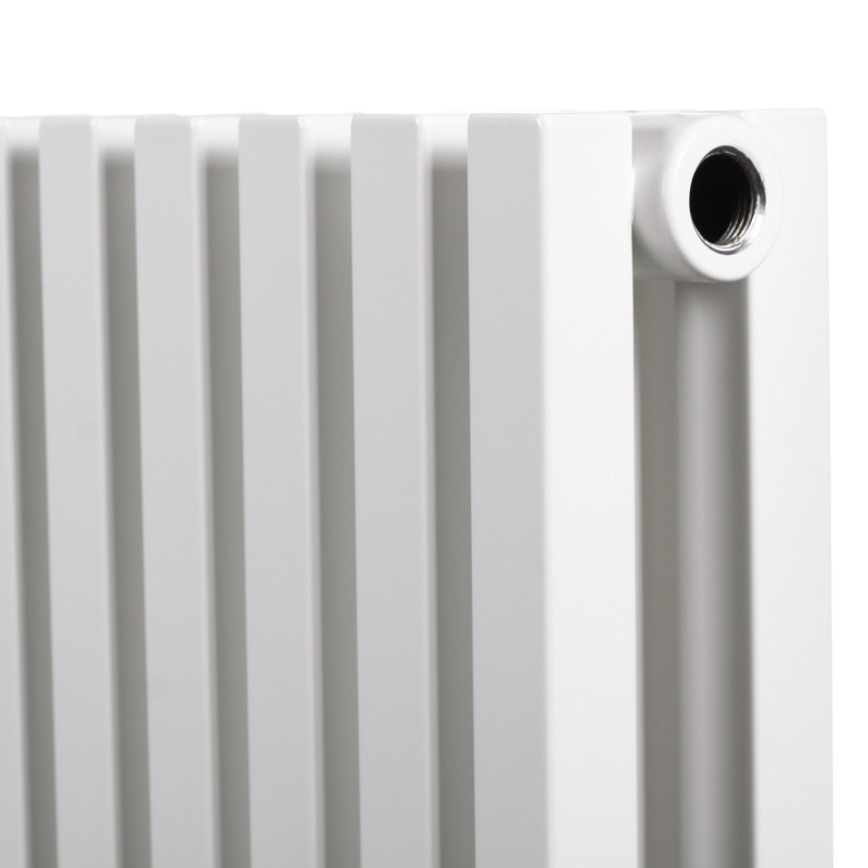 Дизайнерский горизонтальный радиатор отопления Betatherm Quantum 1005x500x79 RAL 9016M White 