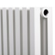 Дизайнерский горизонтальный радиатор отопления Betatherm Quantum 1005x500x79 RAL 9016M White 