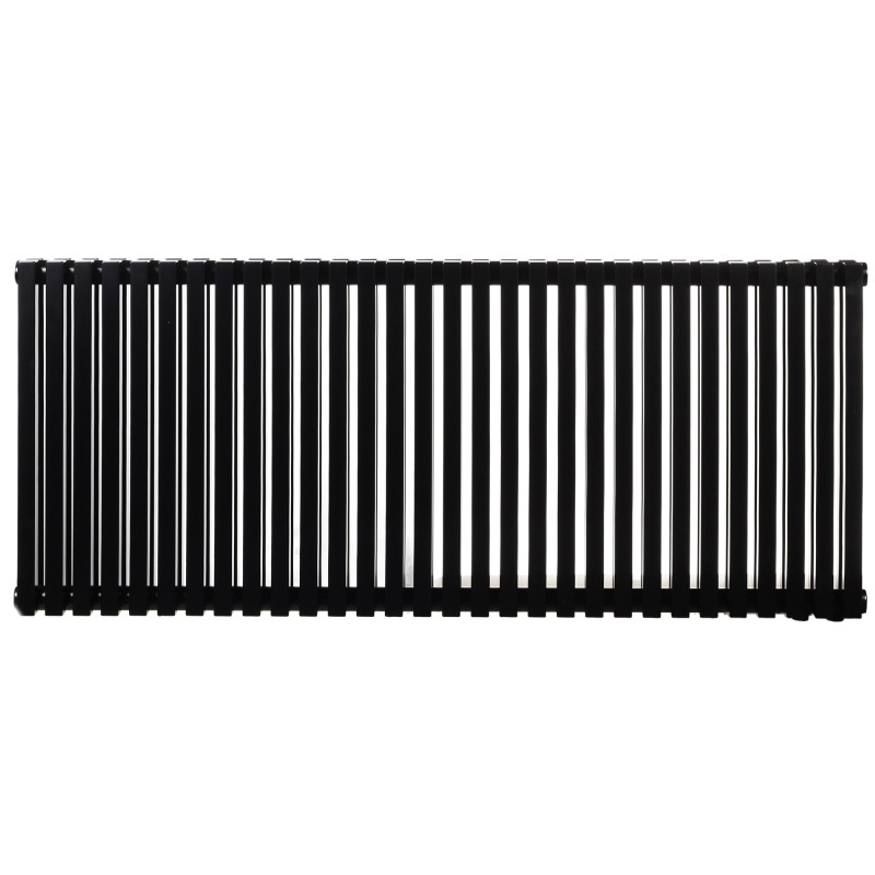 Дизайнерський горизонтальний радіатор опалення Betatherm Quantum 1205x500x79 RAL 9005M Black