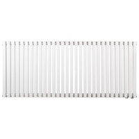 Дизайнерский горизонтальный радиатор отопления Betatherm Quantum 1205x500x79 RAL 9016M White (BQ 2050/30 9016M 88)