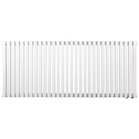 Дизайнерский горизонтальный радиатор отопления Betatherm Quantum 1205x500x79 RAL 9016M White (BQ 2050/30 9016M 88)