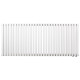 Дизайнерский горизонтальный радиатор отопления Betatherm Quantum 1205x500x79 RAL 9016M White