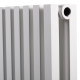 Дизайнерский горизонтальный радиатор отопления Betatherm Quantum 1205x500x79 RAL 9016M White